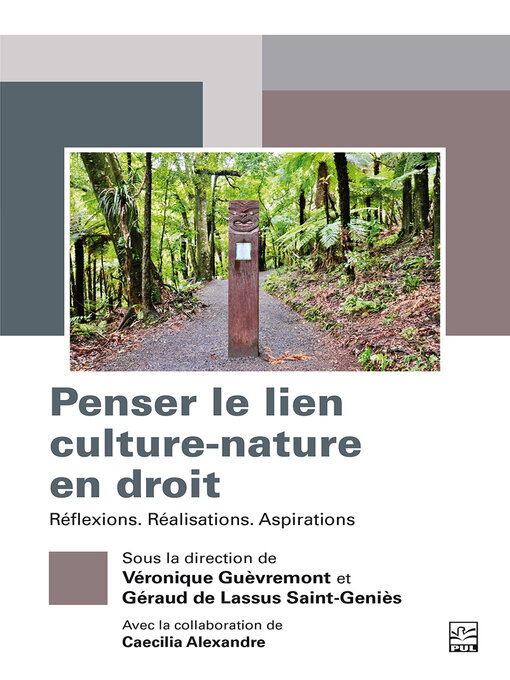 Title details for Penser le lien culture-nature en droit by Véronique Guèvremont - Available